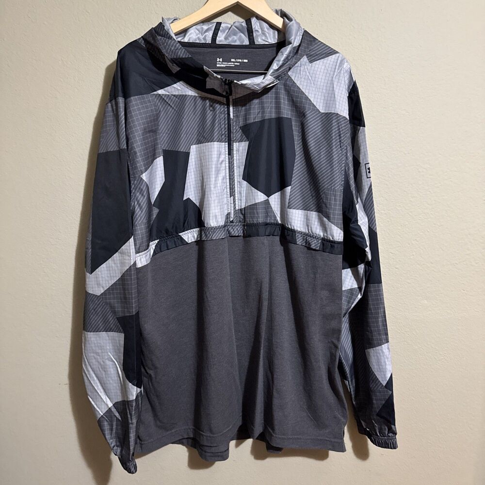 Under Armour UA Men's Wind Anorak Camo Jacket Pullover Size 3XL